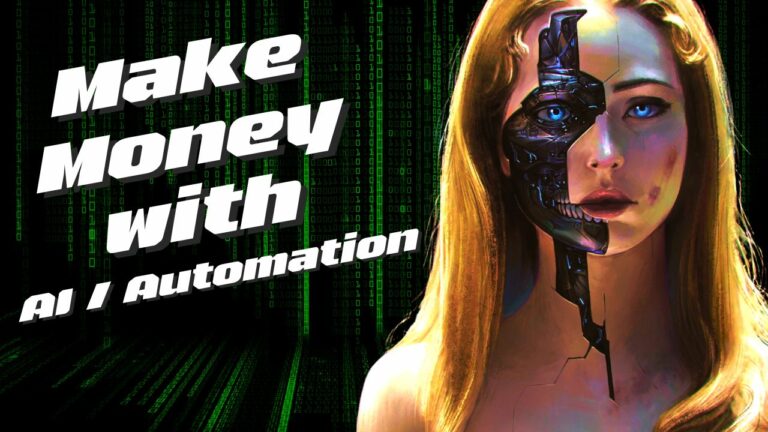picture of how to make money with ai / automation