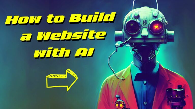 picture of how to build a website with AI