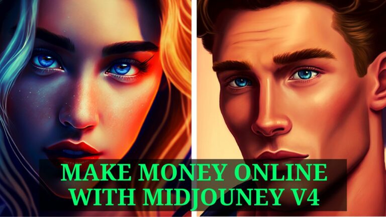 picture of how to make money online with midjourney